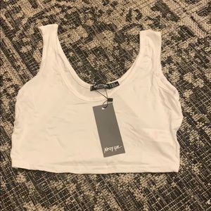 White crop top